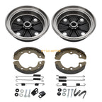 Rear Brake Drums & Shoes for Kawasaki Mule 2510 3000 3010 3020 4000 4010