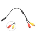 Connector Wire-Harness for Car Backup Reverse-Camera 4-Pin Male to CVBS Female