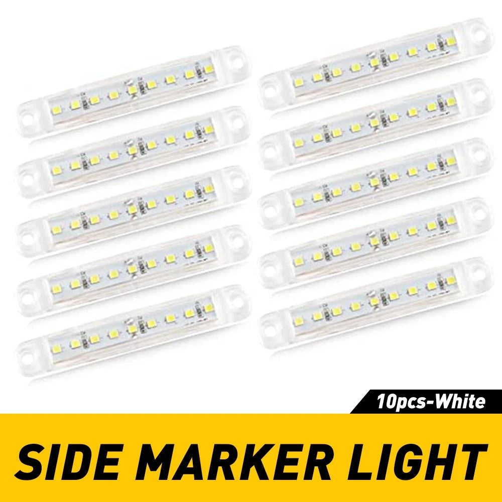 10X Sealed LED Marker Side Light for Truck Trailer Bus (R V)
