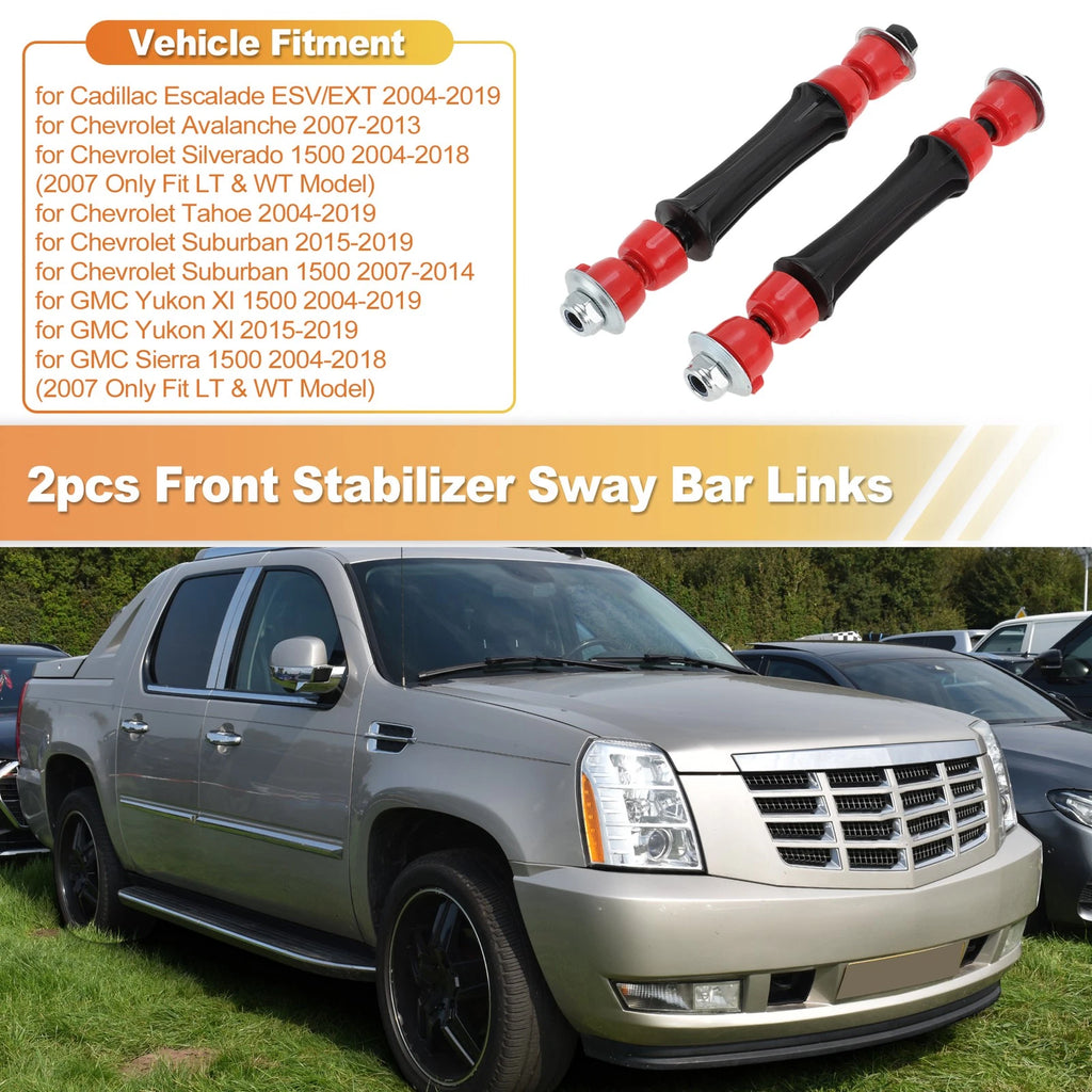 2X Front Sway Bar Links for Cadillac Escalade, Chevy Silverado (No.K700538)