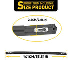2X Black Roof Trim Molding Kit LH & RH for Honda Civic Sedan (2012–2015)