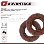 Set of 2 Oil Seal Rotary Shaft Seal FKM Rubber 22x40x8mm