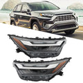 Headlight Assembly for Toyota RAV4 (2022–2023) Halogen with LED DRL Pair