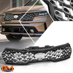 Painted Silver Upper Grille for Kia Sorento (2021–2023)