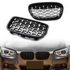 Honeycombe Style Front Bumper Grill Mesh Grille Trim for BMW 1 Series (2011–2014)
