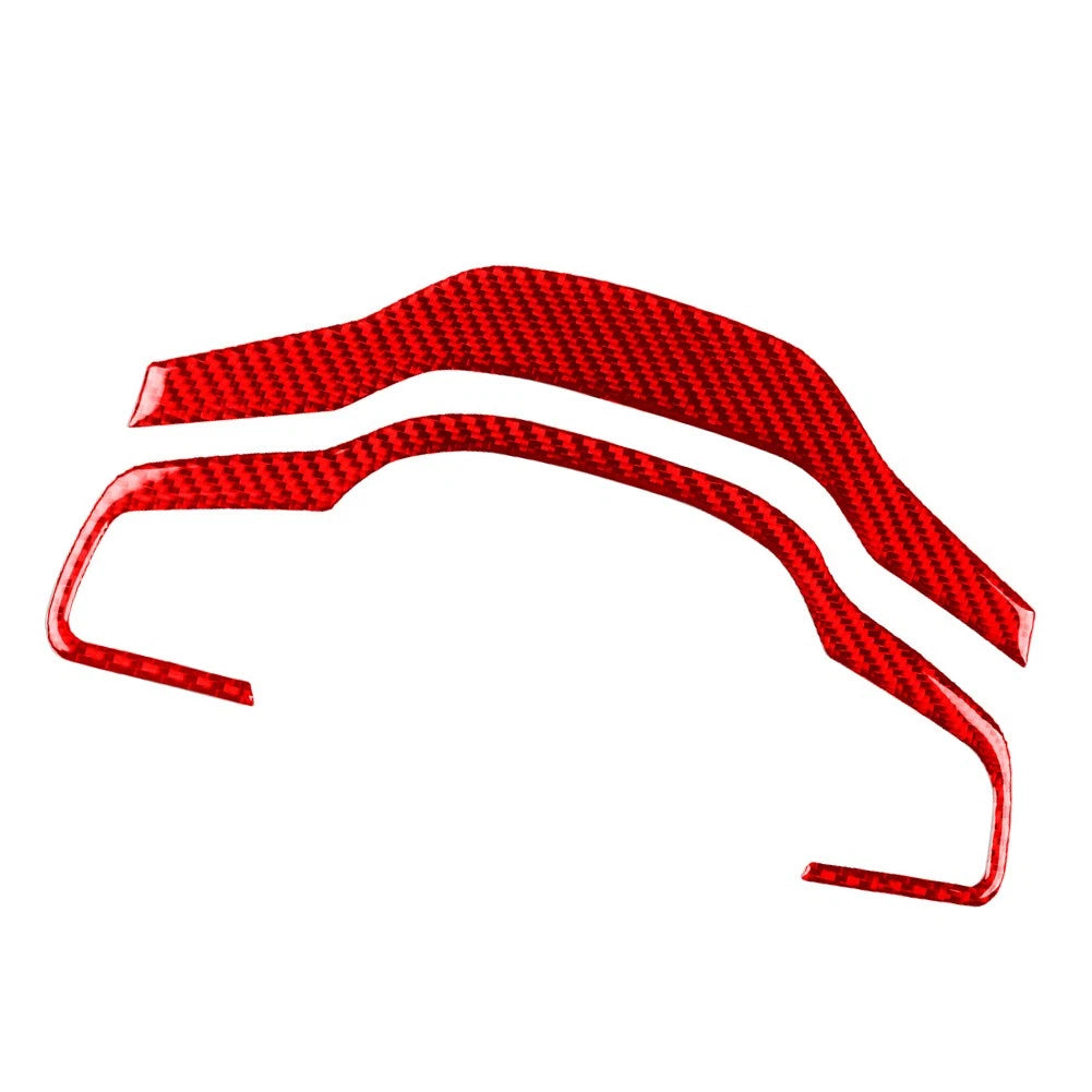 Steering Wheel Button Frame Cover Trim for Jaguar F-Type (2013–2024) Carbon Red