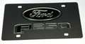 Vanity License Plate Holder Licensed Black Oval Emblem for Ford F-250 (2017–2024)