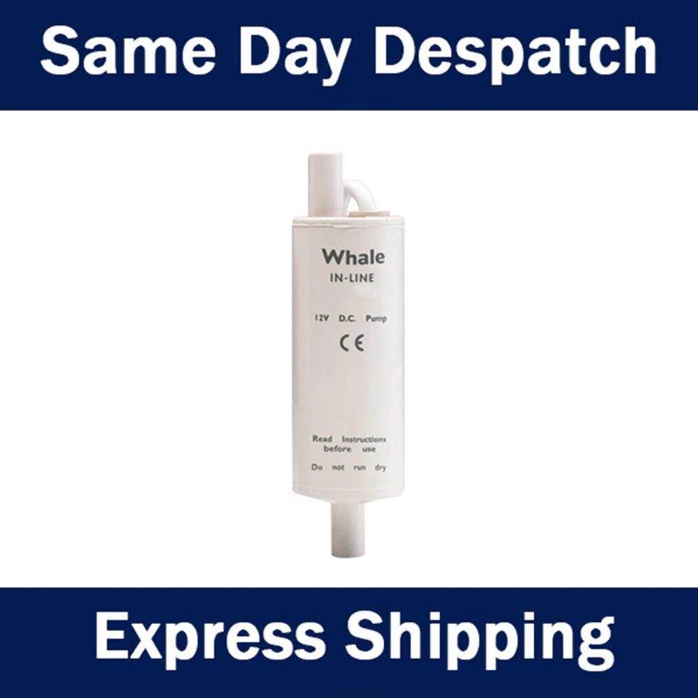 Whale Inline Electric Water Pump 12 Volt for BLA 133108 GP1692 (15.75 l/m)