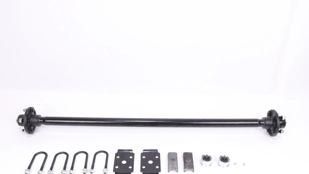 Trailer Axle for 2000 lbs Trailers (4 Lug, 49" Hub Face, 38" Spring Center)