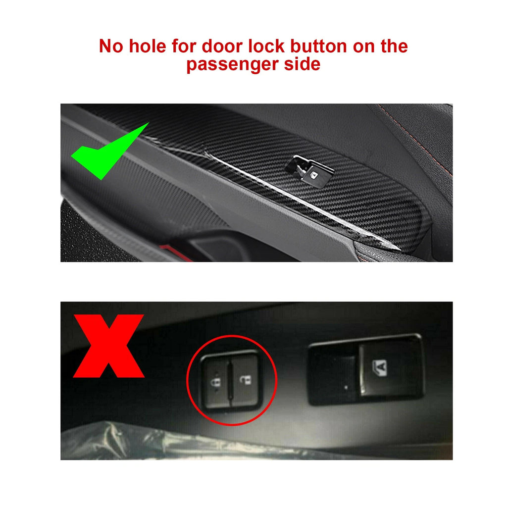 Door Window Lift Switch Panel Trim Accessories Kit for Toyota Camry (2018-2026)