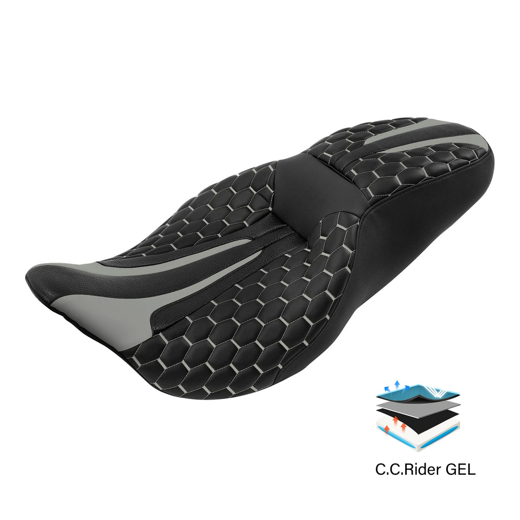 Gel Seat for Harley Touring Street Road Glide (2009–2023)