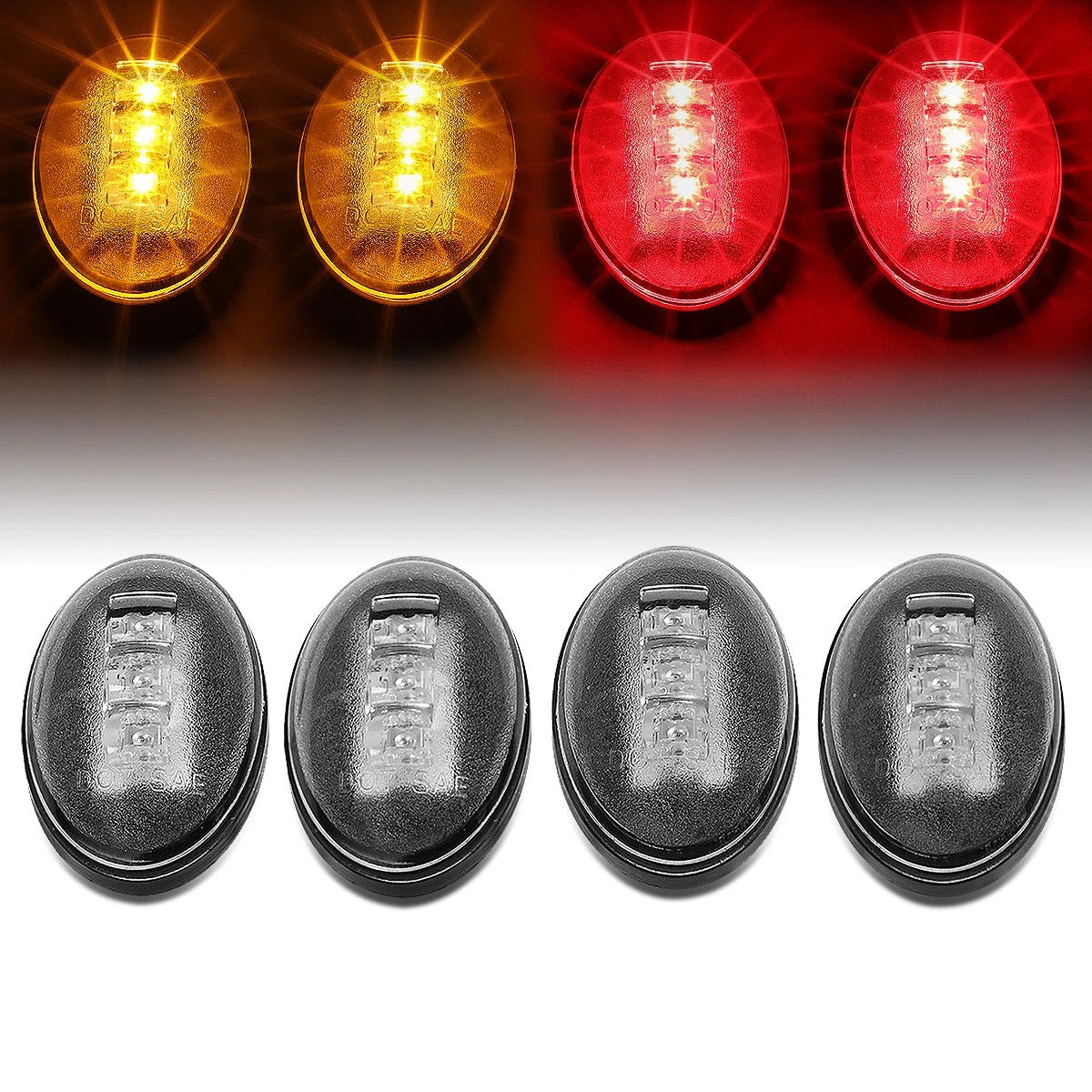 Set of 2 Clear LED Side Marker Lights for Ford Super Duty (1999–2010)