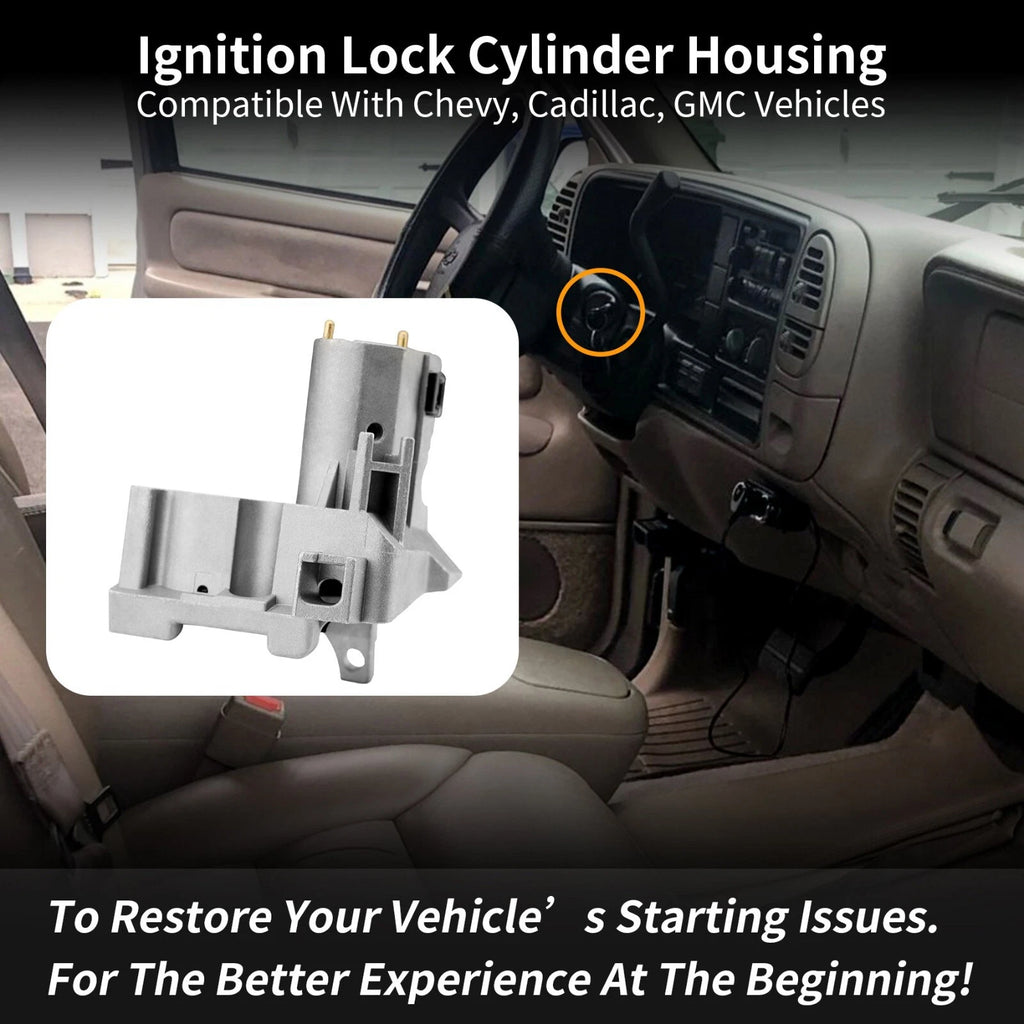 Ignition Lock Cylinder Housing for Chevy GMC C/K 1500 2500 3500 (1998-2002)