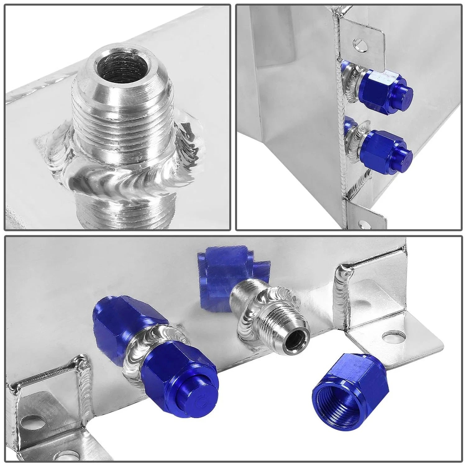 2.5 Gallon Aluminum Fuel Cell Tank + Level Sender for Race Applications