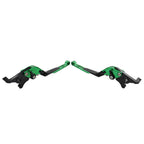 CNC Green Extendable Brake Clutch Levers for Suzuki DL1000, GSX1400 (2002-2023)