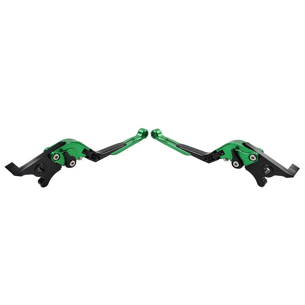 CNC Green Extendable Brake Clutch Levers for Suzuki DL1000, GSX1400 (2002-2023)