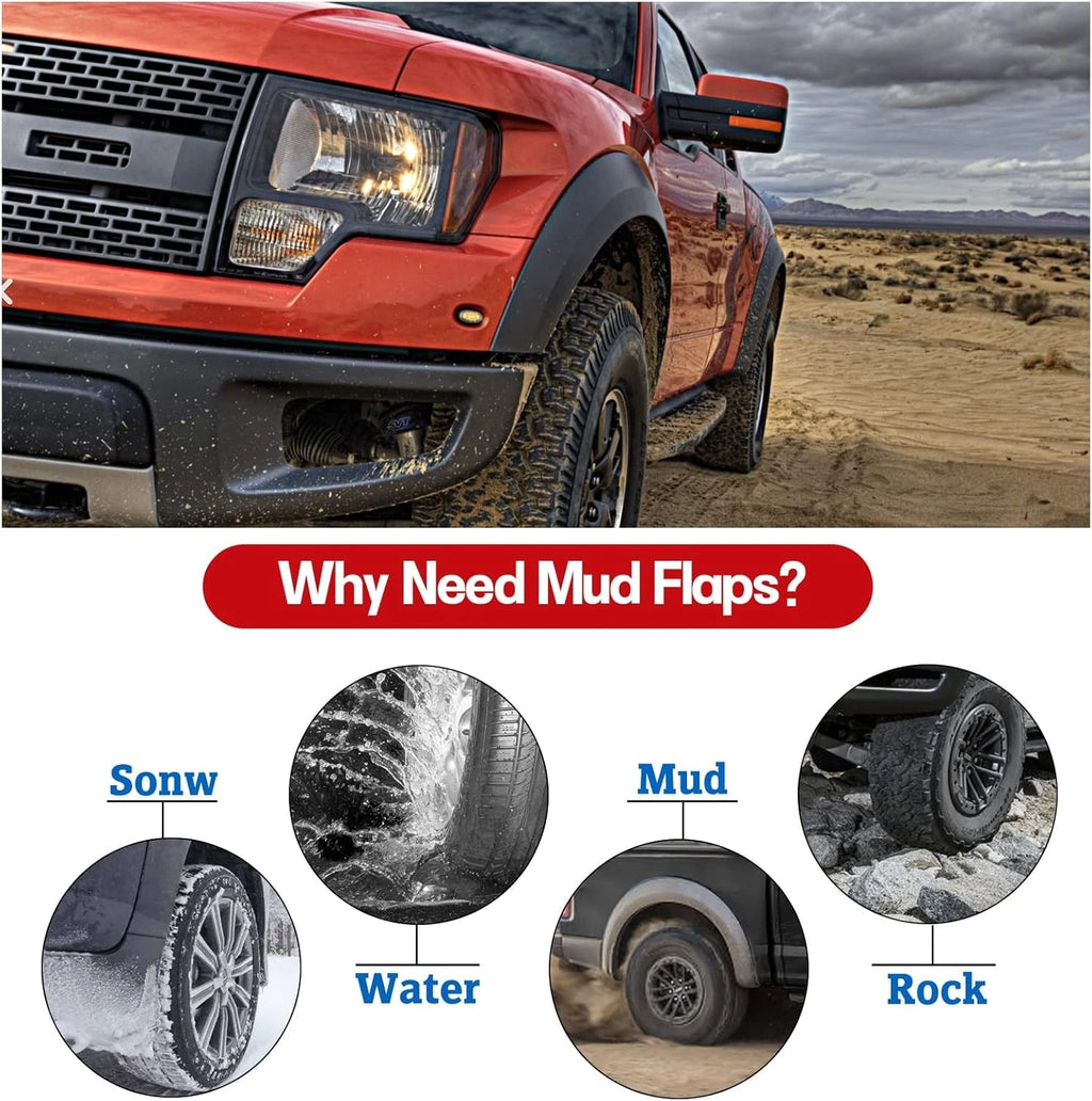 Mud Flaps Splash Guards for Ford F-450 Super Duty (1999–2010)