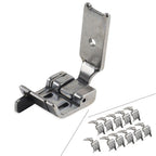 Double Needle Presser Foot with Left Edge Guide for Singer 112W 212W 212G