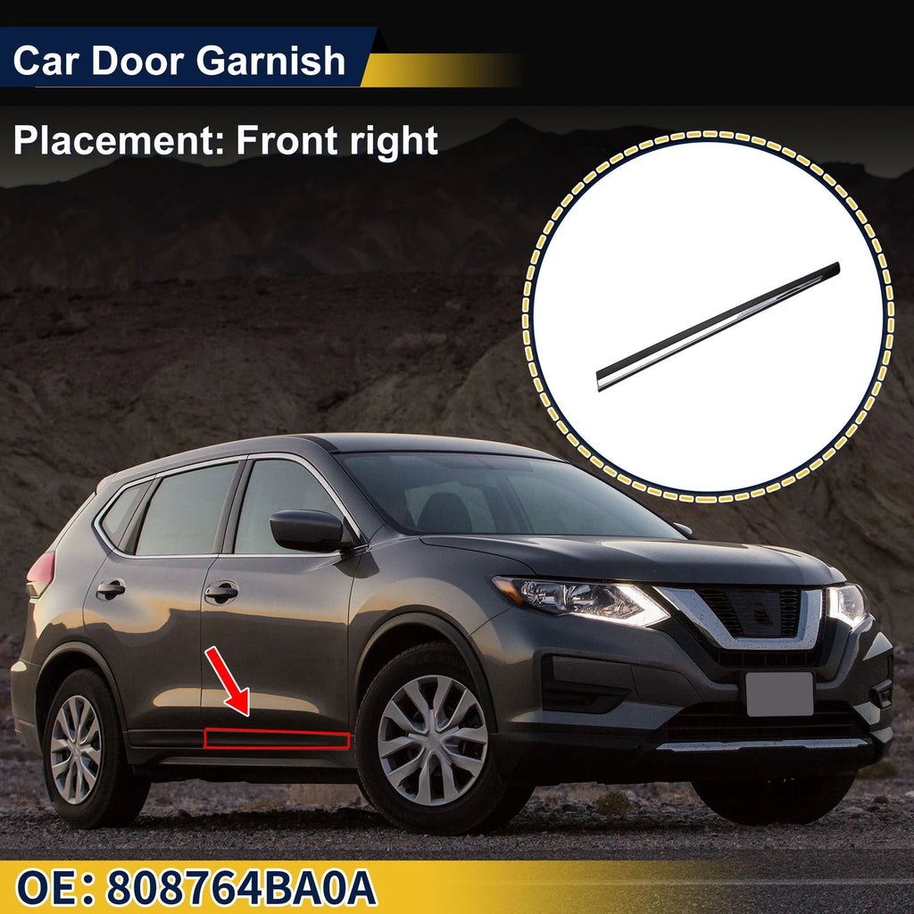 Front Right Door Side Lower Trim No. 808764BA0A for Nissan Rogue (2014–2020)