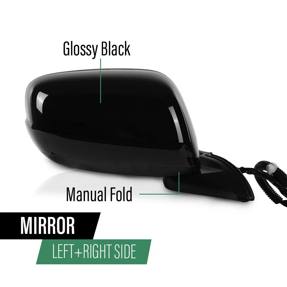 Manual Folding Power Mirrors for Honda Fit (2009–2014)