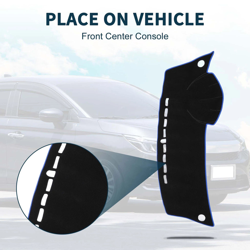 Dashboard Cover Mat for Honda City Grace (2008–2013) Black Blue