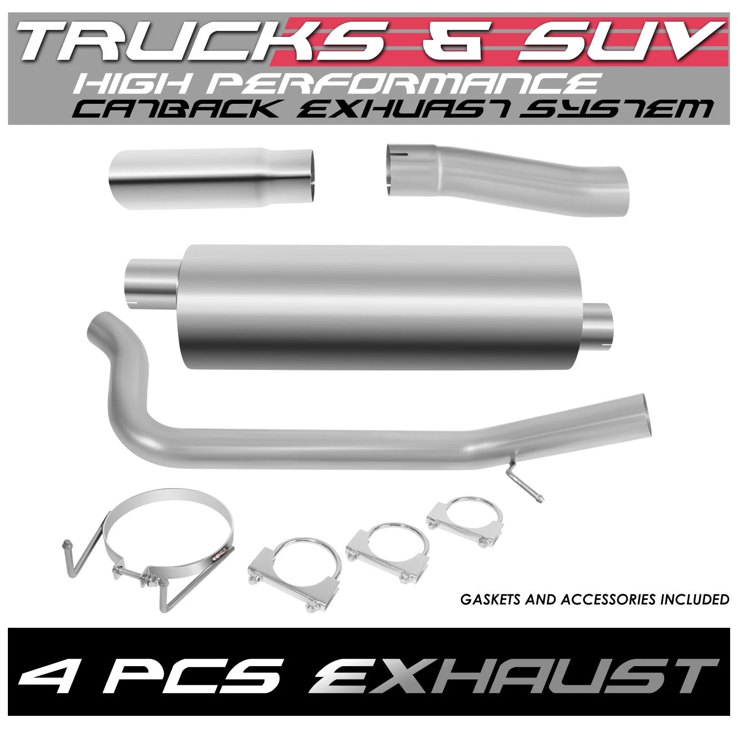3" OD Exhaust Cat-Back System Kit for Ram 1500 2009–2021 (4.7L, 5.7L)