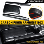 Carbon Fiber Interior Central Armrest Box Panel for Honda Civic (2016–2021)
