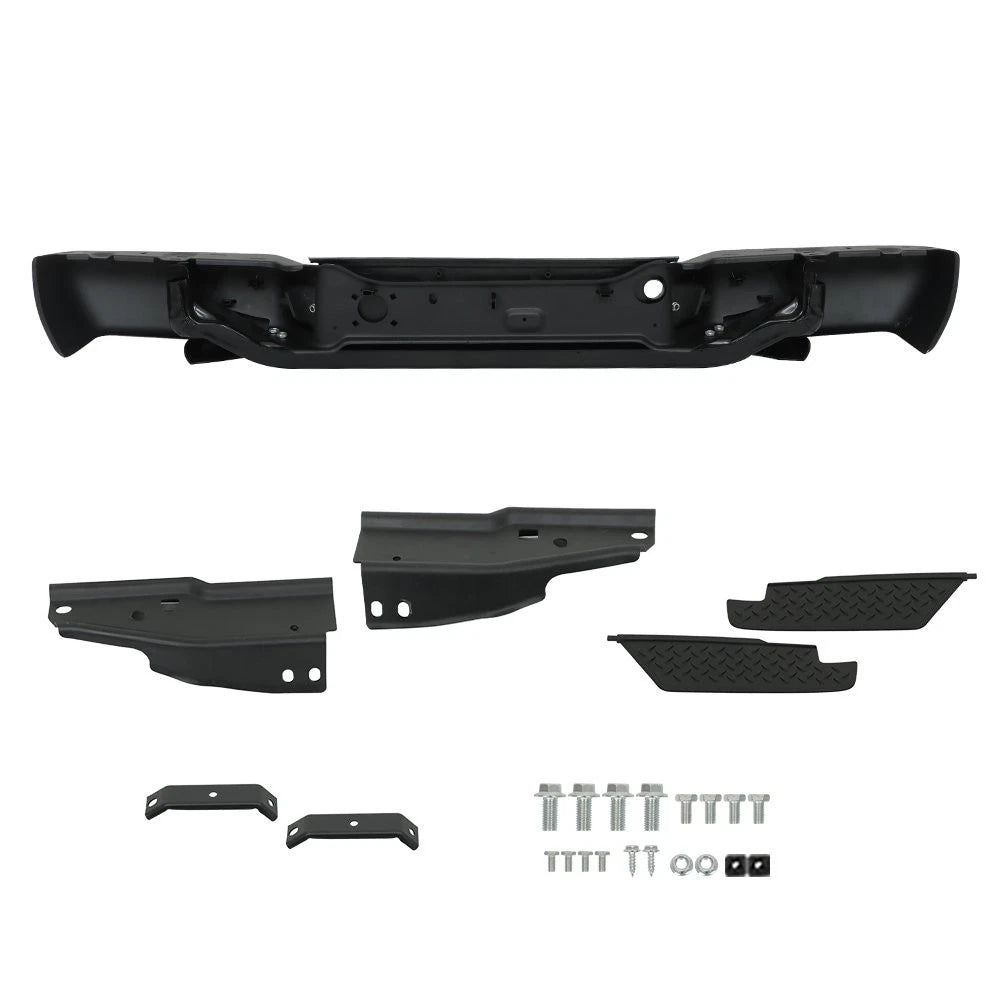 Rear Bumper Assembly for Chevrolet Colorado (2004–2007) Metallic Black