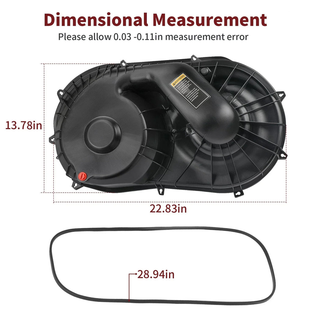 Outer Clutch Belt Cover Housing w/ Seal for Polaris Ranger 1000 Crew XP (2021–2025)