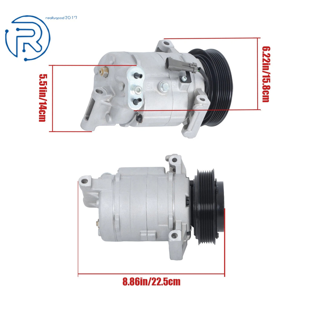 12V AC Compressor PAG 46 68680 for Chevrolet Equinox GMC Terrain (2010–2011)