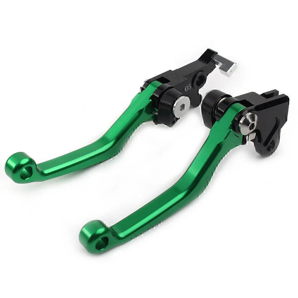 Green CNC Pivot Brake Clutch Levers for Honda XR250 XR400 (1995-2007)