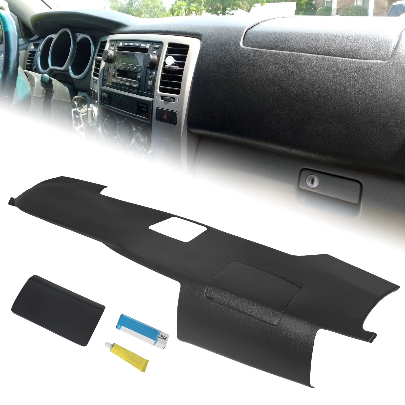 Dashboard Cover Overlay for Toyota 4Runner (2003-2009) w/Speaker Holes