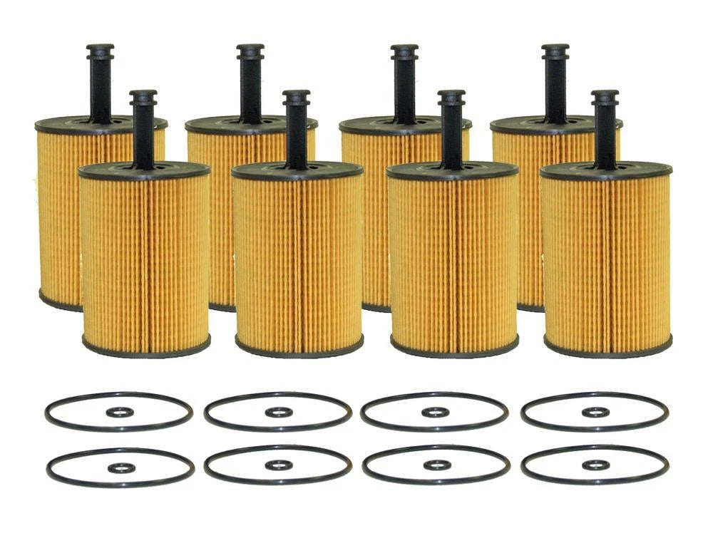 Set of 8 Engine Oil Filters for Audi A3 TT Quattro, VW Beetle, Golf, Passat, CC, R32