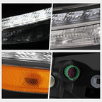 LED DRL Turn Signal Parking Light for Cherokee (2014–2018) - Chrome Housing Amber