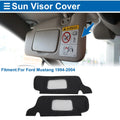 Sun Visor Cover Set for Ford Mustang (1994–2004) Left & Right Side Black Gray