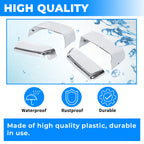 Pair Chrome Tow Mirror Cap Covers for Chevy Silverado GMC Sierra (2014–2019)