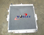 Aluminum Radiator & Fan for Toyota Land Cruiser HZJ70 HZJ73 HZJ77 (1990-2007)