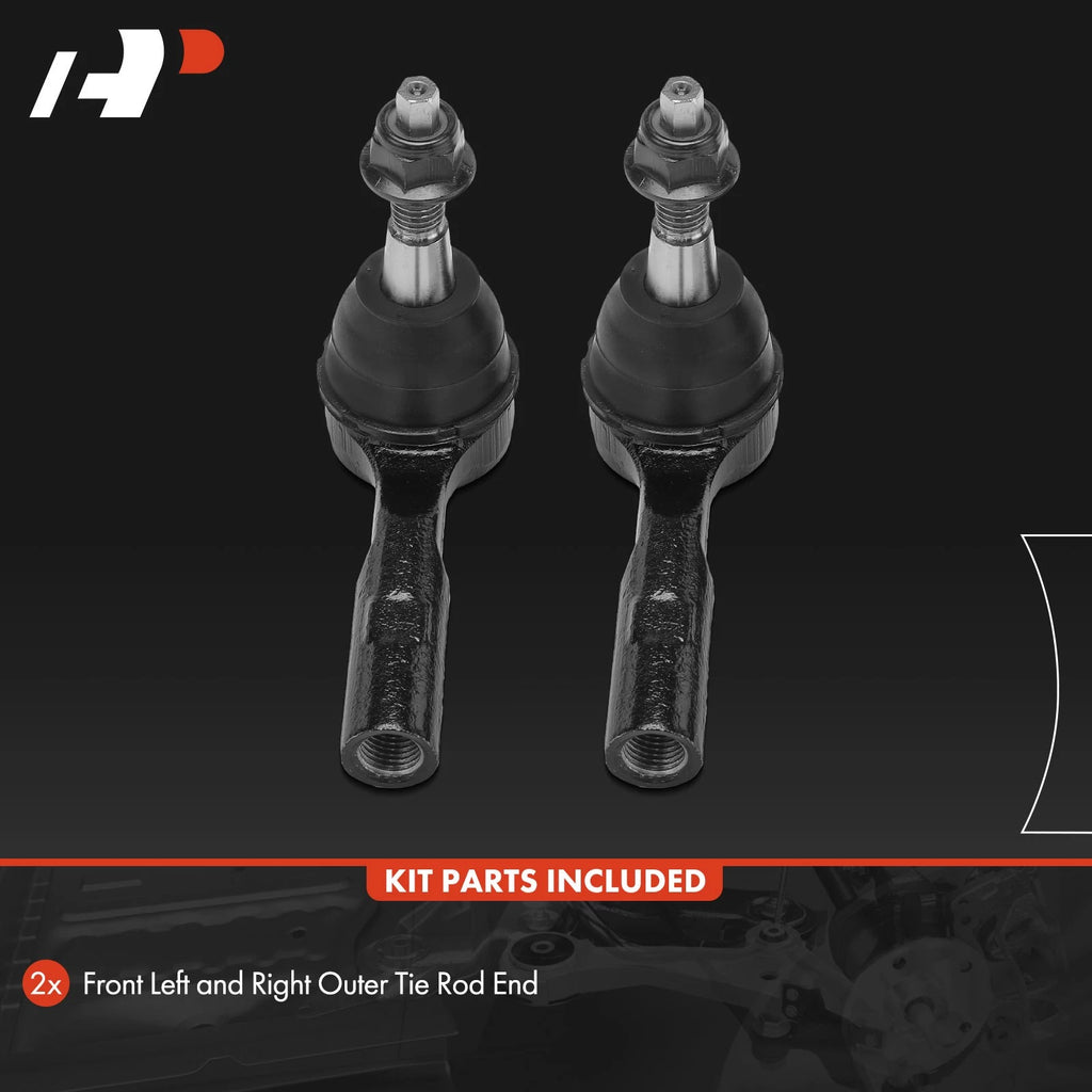2X Front Outer Tie Rod End for Saturn Vue (2010)