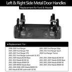 Set of 2 Metal Exterior Door Handles for Ford Ranger Mazda (1998–2011)