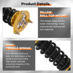 Coilovers for Mitsubishi Lancer ES Sedan (2008–2016) Adjustable Height Kit