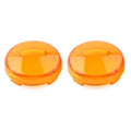 2X Yellow Turn Signal Lens Light Cover for Harley Touring Softail Dyna