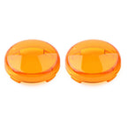 2X Yellow Turn Signal Lens Light Cover for Harley Touring Softail Dyna