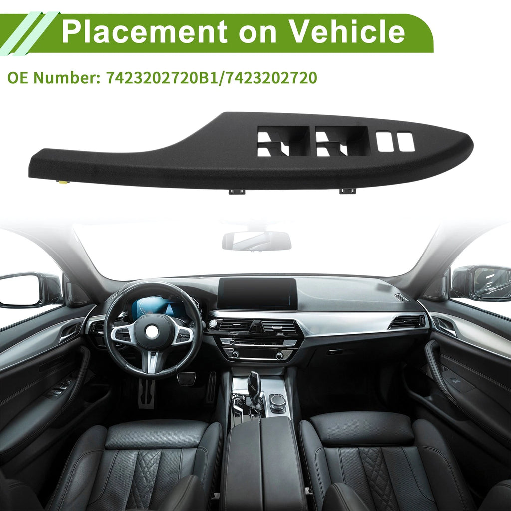 Front Side Window Switch Bezel Cover for Toyota Corolla (2009–2013) No. 7423202720B1