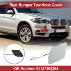 Tow Hook Cover for BMW 428i (2014 - 2016) Silver Tone