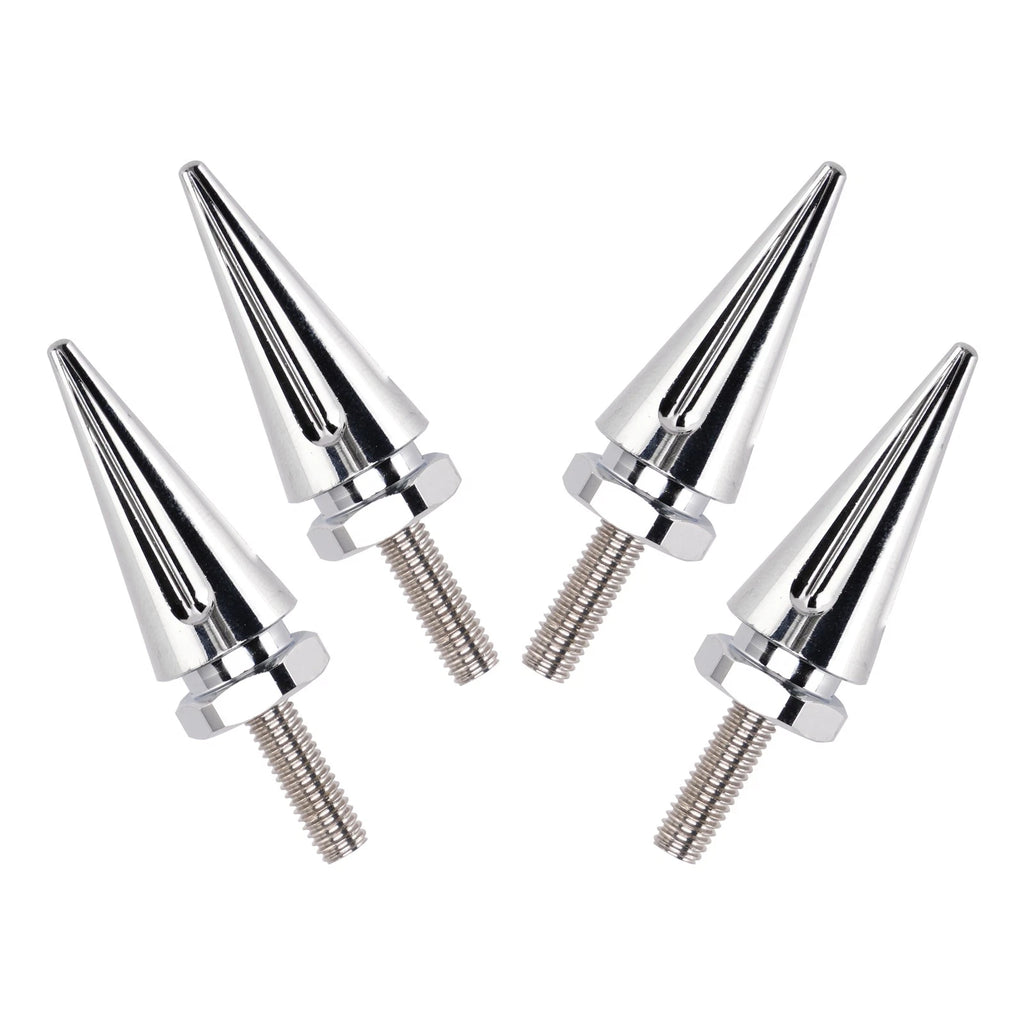 Set of 4 Silver Aluminum Windshield Spiked Bolts for CVO Road Glide FLTR (2015–2025)