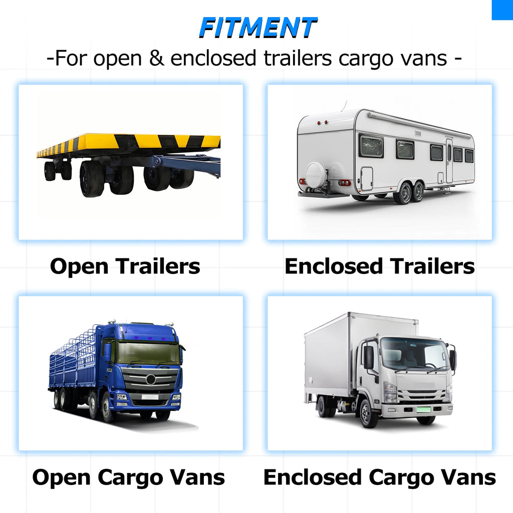 Adjustable Roof Mount Ladder Rack for Enclosed/Opened Trailer 4'-8.5'