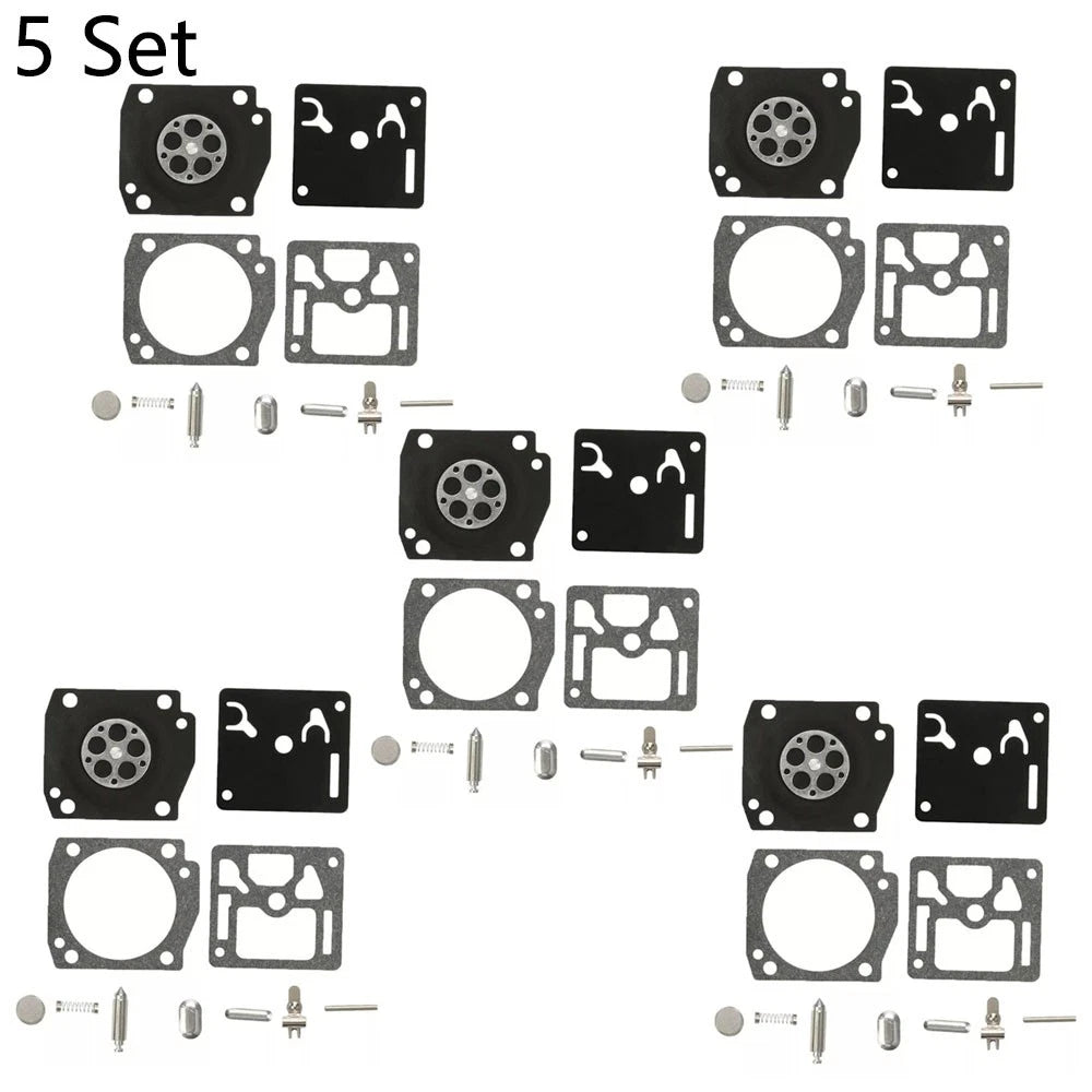 Set of 5 Carburetor Repair Kits for Zama RB-122 Husqvarna 346XP 350 353