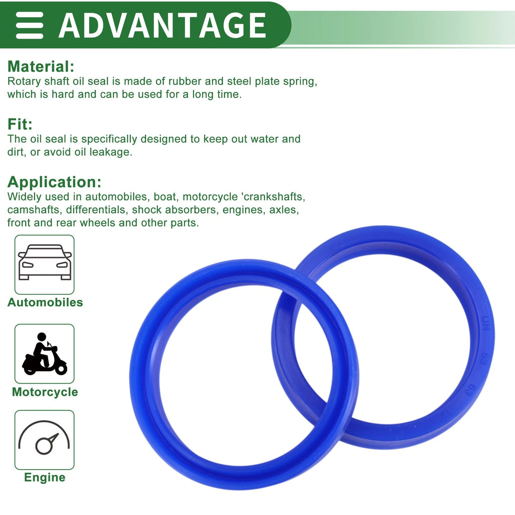 Set of 5 Oil Seal Rotary Shaft Seal 53x63x12mm High Pressure for Various Models
