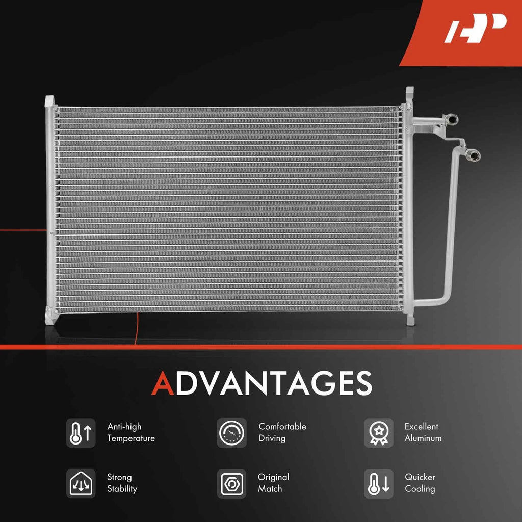 A/C Condenser for Chevy Cavalier, Buick Skyhawk, Pontiac Sunbird (1989–1994)
