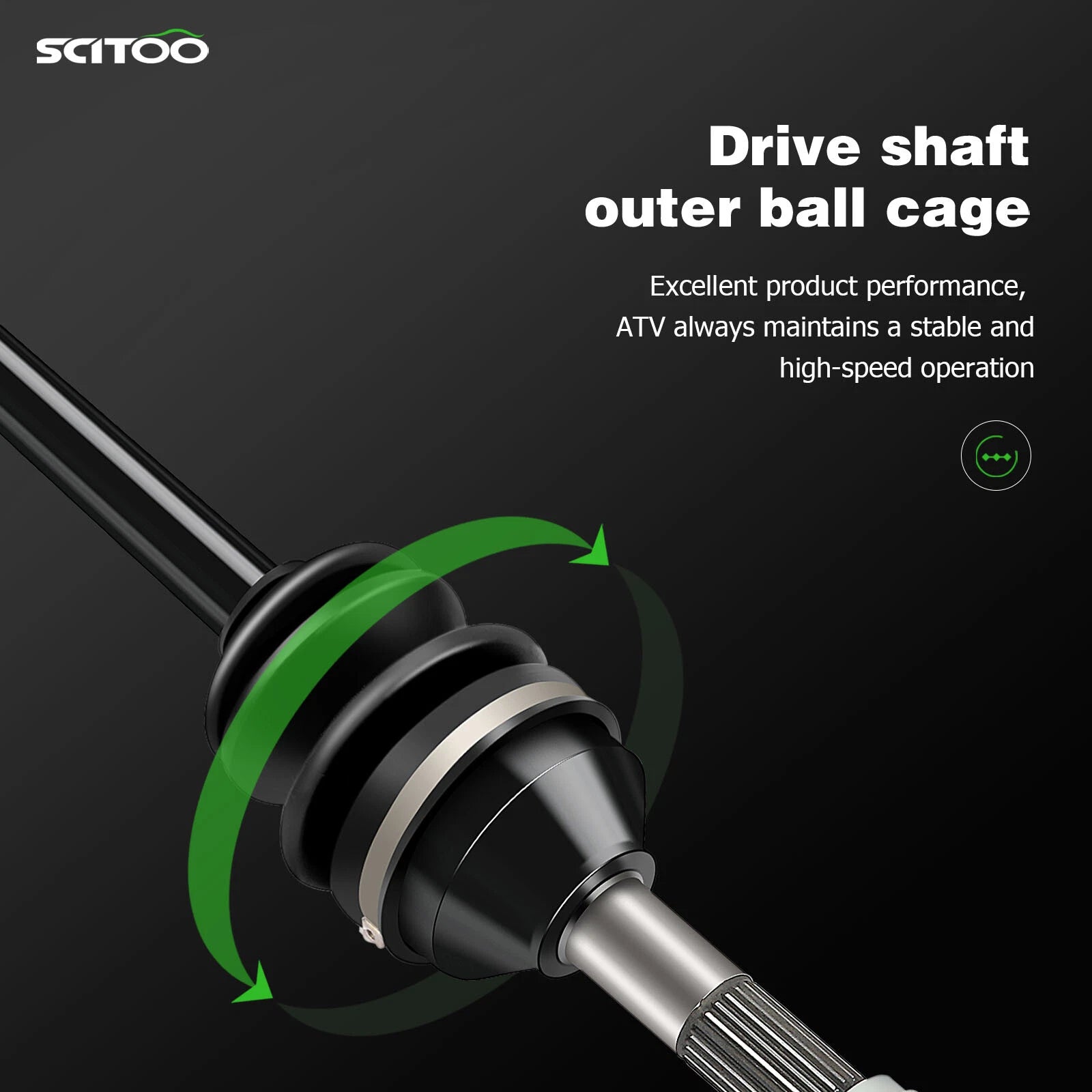 Set of 2 CV Joint Axles for Kawasaki Brute Force 750 (2005–2023)
